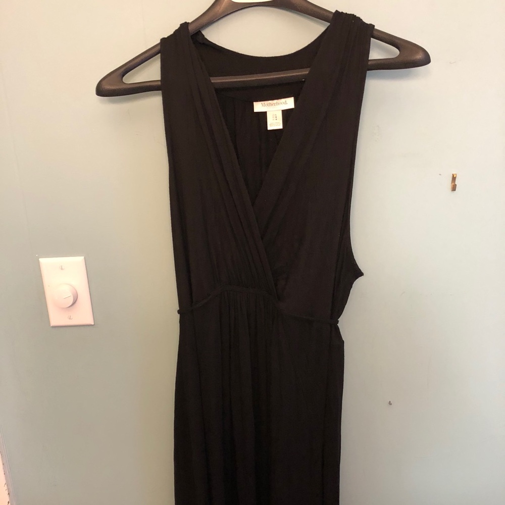 Motherhood Maternity black maxi dress
